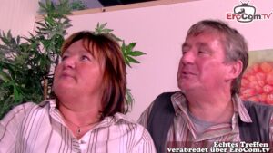 Oma und Opa gehen zum deutschen Sex Casting